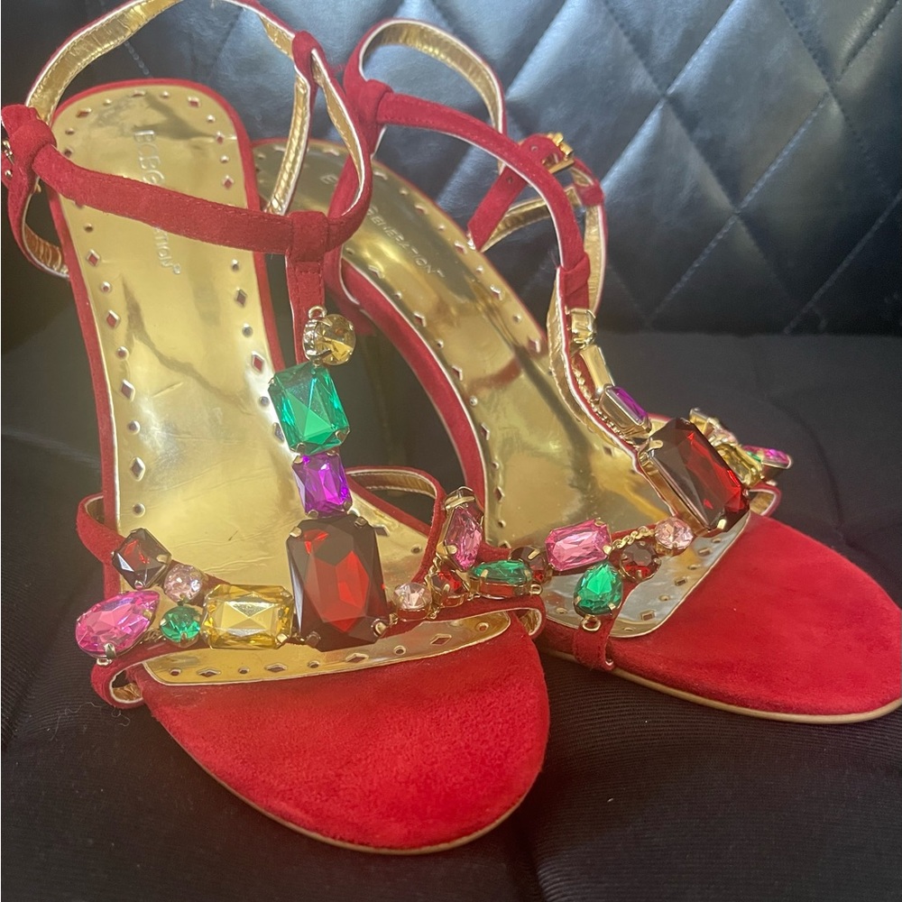 Bcbgeneration Beaded Heels. Euc - image 1